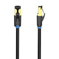 Miniatyrbillede 2 af 6: Netværkskabel CAT8 SFTP ventilation IKABH RJ45 Ethernet 40Gbps 2m Sort