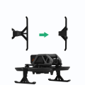 Miniatyrbillede 6 af 6: Foldbart stativ Drone Height Extender Landingsstel til DJI Avata Sort