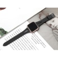 Miniatyrbild 4 av 5: Klockarmband i Äkta Läder för Fitbit Versa Smartklocka Svart