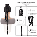 Pikkukuva 2 / 6: Mustat Twist Braids -pidennykset (2 kpl)