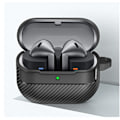 Miniatyrbillede 3 af 5: Beskyttende etui i kulfiber til Samsung Galaxy Buds3/3pro Sort