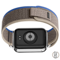 Miniatyrbillede 3 af 3: Redmi Watch 4 flettet nylon urrem Blå + Grå