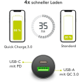Miniatyrbild 3 av 7: Dubbel USB-billadare USB-C™ PD (Power Delivery) (27 W)