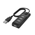 Miniatyrbild 1 av 5: Hub USB-A 2.0 Switch 4x Portar 480 Mbit/s Svart