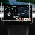 Pikkukuva 5 / 5: Tesla Cybertruck -näytönsuojakalvosetti [HD Clear] - Etu- ja takanäyttö