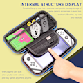 Miniatyrbillede 4 af 5: Switch OLED etui med 9 tilbehørsdele Sort
