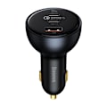 Miniatyrbild 2 av 11: Billaddare Baseus Qualcomm, USB, 2x USB-C, 160W (grå)