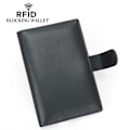 Miniatyrbillede 4 af 4: Ægte læder RFID-pas holder - Sikker rejse tegnebog