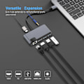 Miniatyrbillede 7 af 7: 6-i-1 USB-C Hub med HDMI, RJ45 og USB 3.0