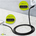 Miniatyrbild 9 av 10: USB-C™-till-USB-C™-textilkabel med metallkontakter 2 m