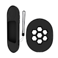Miniatyrbillede 1 af 3: Silikone Beskyttelsesetui til Google Chromecast 2020 TV-fjernbetjening Sort