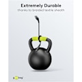 Miniatyrbillede 7 af 11: Lightning USB-A superblødt tekstilkabel med metalstik, 1 m, sort