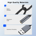 Pikkukuva 7 / 9: INF USB - 3,5 mm (naaras) audiosovitin Harmaa