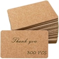 Pikkukuva 2 / 3: Kraft-käyntikortit, tyhjät painamattomat 100 kpl:n pakkaus, 3,5" x 2,2"