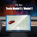 Miniatyrbild 3 av 6: Skärmskydd i Härdat Glas för Tesla Model 3 / Model Y