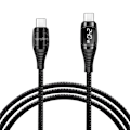 Miniatyrbild 9 av 11: USB-C - USB-C-kabel med display USB 2.0 PD 3.1  240W 1 m Svart