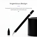 Miniatyrbillede 8 af 11: 2 i 1 Stylus pen med skrivefunktion sort