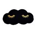 Miniatyrbild 1 av 3: 3D Cloud Sleep Mask med guldögonfransar Svart