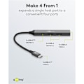 Miniatyrbild 4 av 9: Slim USB-hubb med 4 portar, USB-C™ till USB-C™/USB-A, 5 Gbit/s