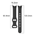 Miniatyrbillede 5 af 7: Silikone urrem til Xiaomi Mi Band 9/8 Sort