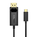 Miniatyrbillede 1 af 4: USB-C til Display Port-kabel Choetech XCP-1801BK, ensrettet, 4K, 1,8m (sort)