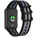 Miniatyrbillede 1 af 4: Xiaomi Mi Band 8 Pro Nylon urrem Sort + blå