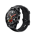 Miniatyrbillede 1 af 3: Sort silikone urrem 22mm til Huawei Watch GT