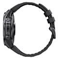 Miniatyrbillede 4 af 6: 22 mm silikonebånd med hurtigudløsning til Garmin Fenix 8 47 mm Sort