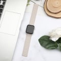 Miniatyrbild 7 av 9: Magnetisk silikonrem för Apple Watch 1/2/3/4/5/6/7/8/9, Apple Watch SE Vit 38/40/41 mm