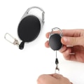 Miniatyrbillede 1 af 6: Udtrækkelig nøglering med yo-yo funktion og snor 72 cm 2-pakke