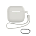 Pikkukuva 1 / 3: AirPods-kotelo avaimenperällä ja lisävarusteilla AirPods 4 Läpinäkyvä