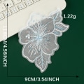 Miniatyrbillede 7 af 11: 12-delt Lace Flower Applique Broderede Patches til DIY Crafts