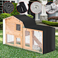 Miniatyrbild 4 av 5: Fågelburskydd - Väderskydd Svart M