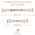 Miniatyrbild 3 av 6: Cloverlink-armband för Fitbit Versa 3/4/Sense 2 Rose guld