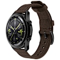 Miniatyrbild 2 av 3: Vävd Canvas Quick Release Klockarmband för Huawei GT4 Brun 20 mm