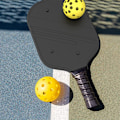 Pikkukuva 3 / 6: Silikoninen Pickleball-mailan suojus Musta