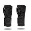 Miniatyrbillede 1 af 3: Sort håndledsstøttebandage - åndbar nylon til træning og sport M