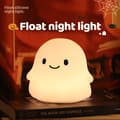 Miniatyrbillede 5 af 8: Spøgelse Multicolor Natlampe - Blød Silikone Touch, Genopladelig, Timerfunktion, Perfekt til Børn og Voksne