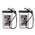 Miniatyrbild 1 av 9: INF Vattentät mobilväska för smartphone universal Svart 2-pack