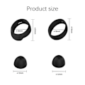 Miniatyrbild 5 av 5: 8-pack öronkuddar för Samsung SM-R170 Galaxy Buds Vit
