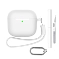 Miniatyrbillede 3 af 3: AirPods-etui med nøglering og tilbehør Airpods 1/2 Hvid