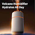 Pikkukuva 3 / 11: Volcano Humidifier HS01: Simuloi liekkiä, puhdista ilmaa Musta