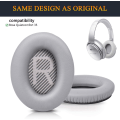 Miniatyrbillede 2 af 7: INF Ørepuder til Bose QC35 I/II, QC25, QC15, QC 2 AE 2, AE 2i, AE 2w, SoundTrue, SoundLink Grå