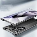 Miniatyrbillede 4 af 6: Unikt metalrammeetui + linsebeskytter til Samsung S24