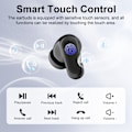 Miniatyrbillede 4 af 8: SP18 Sorte Bluetooth-øretelefoner: Trådløs 5.3, Lang batteritid