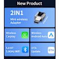 Miniatyrbild 6 av 11: Trådlös CarPlay & Android Auto-adapter för bilar