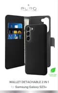 Samsung Galaxy S23+ wallet, detachable, black