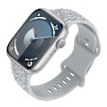 Miniatyrbild 3 av 4: 3D-ros silikonband för Apple Watch Grå 22 mm