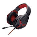 Pikkukuva 1 / 4: Punaiset langalliset kuulokkeet - Mukaansatempaava peliheadset PC:lle
