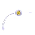 Miniatyrbillede 6 af 10: Ladekabel 3w1 Baseus USB til USB-C, USB-M, Lightning 3,5A, 1,1m (lilla)